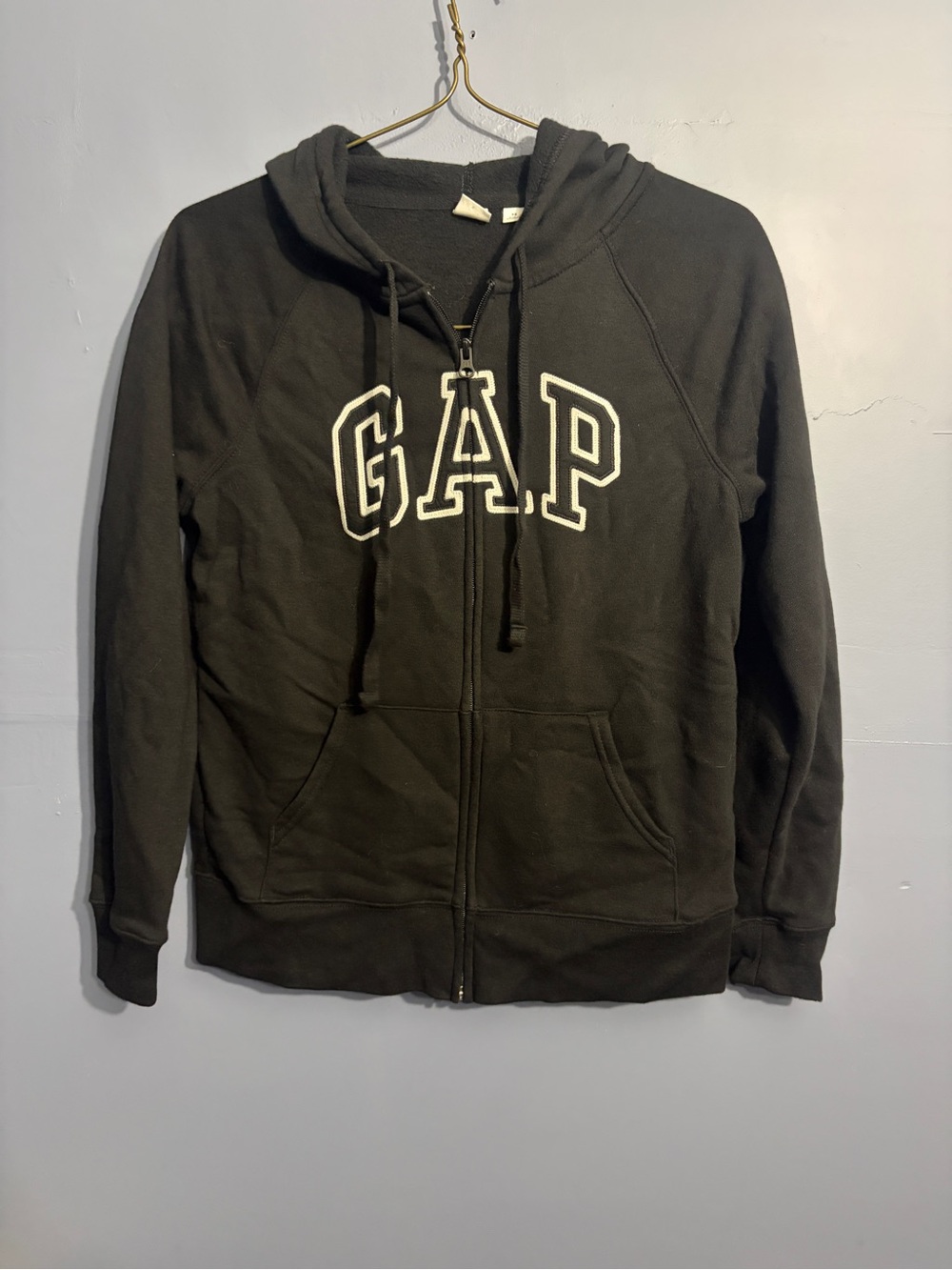 GAP woman’s Black Zip-Up Hoodie Jacket